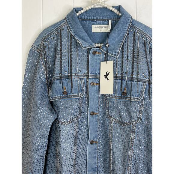 NWT One Teaspoon Desert Jewel Trucker Jacket Size XXL - Picture 4 of 11